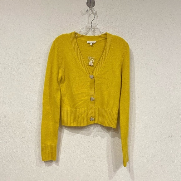 NEW Free the Roses Heart Button Cardigan Size XS - Picture 2 of 4